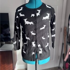 Women's Black and White Bat Sweater